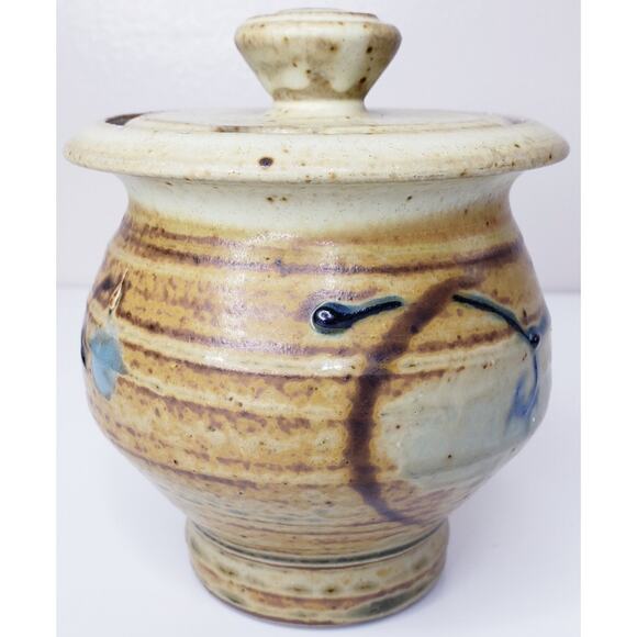 NICK JOERLING POTTERY Handmade Stoneware Honey Jar w/ Lid *Minor Flaw - Picture 5 of 12